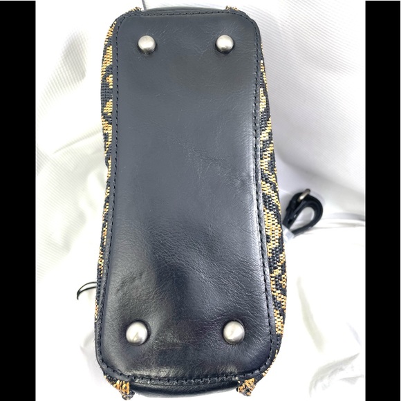 Patricia Nash Aria Dbl Ring Shopper.TribalWeave. Natural/Black.Dust Bag Included - Picture 7 of 13